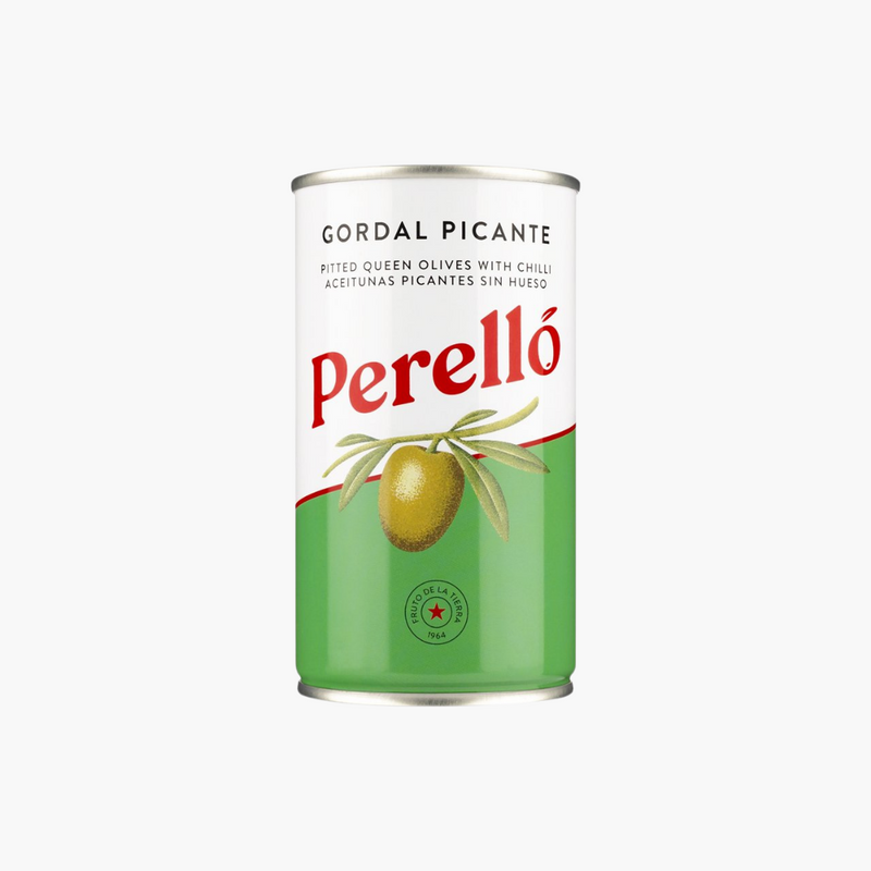 Spicy Perelló gordal olives - 350g