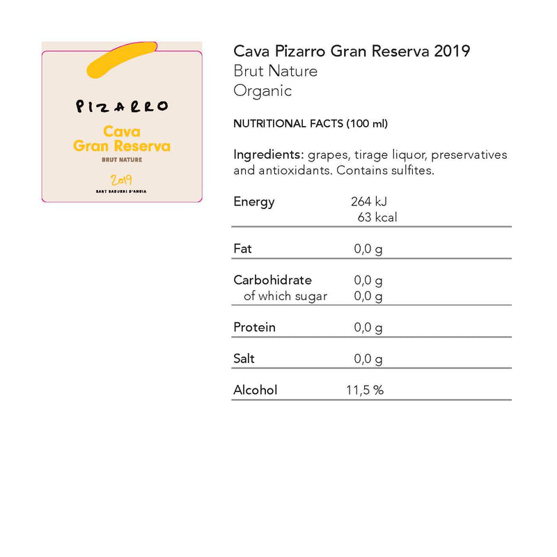 José Pizarro Cava Brut Nature ‘Gran Reserva’