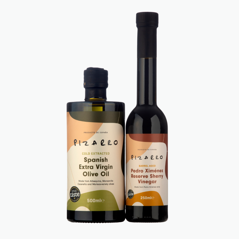 José Pizarro Spanish Extra Virgin olive oil and PX sherry vinegar - 15% OFF PACK OF 2